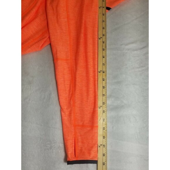 New Balance Mens Size L Dry 1/4 Zip Lightweight orange Long Sleeve Running - Picture 7 of 8